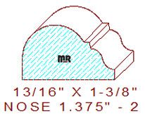 Nosing 1-3/8" - 2 Nosing 1-3/8" - 2
