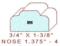 Nosing 1-3/8" - 4 Nosing 1-3/8" - 4