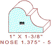 Nosing 1-3/8" - 5 Nosing 1-3/8" - 5