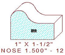 Nosing 1-1/2" - 12 Nosing 1-1/2" - 12