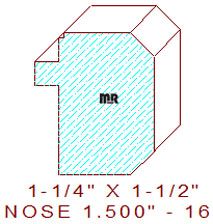Nosing 1-1/2" - 16 Nosing 1-1/2" - 16