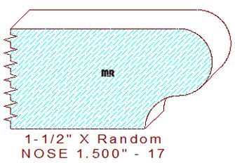 Nosing 1-1/2" - 17 Nosing 1-1/2" - 17