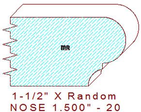 Nosing 1-1/2" - 20 Nosing 1-1/2" - 20
