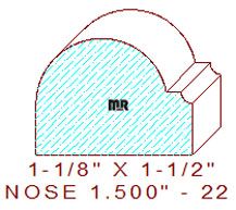 Nosing 1-1/2" - 22 Nosing 1-1/2" - 22