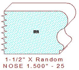 Nosing 1-1/2" - 25 Nosing 1-1/2" - 25