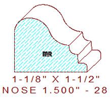 Nosing 1-1/2" - 28 Nosing 1-1/2" - 28