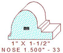Nosing 1-1/2" - 33 Nosing 1-1/2" - 33