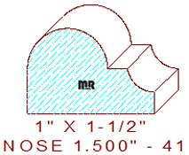 Nosing 1-1/2" - 41 Nosing 1-1/2" - 41
