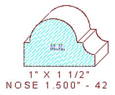 Nosing 1-1/2" - 42 Nosing 1-1/2" - 42