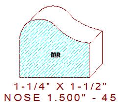 Nosing 1-1/2" - 45 Nosing 1-1/2" - 45