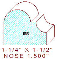 Nosing 1-1/2" Nosing 1-1/2"