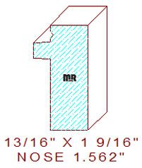 Nosing 1-9/16" Nosing 1-9/16"
