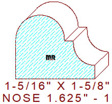 Nosing 1-5/8" - 1 Nosing 1-5/8" - 1
