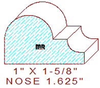 Nosing 1-5/8" Nosing 1-5/8"