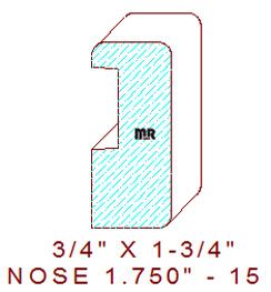 Nosing 1-3/4" - 15 Nosing 1-3/4" - 15