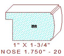 Nosing 1-3/4" - 20 Nosing 1-3/4" - 20