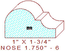 Nosing 1-3/4" - 6 Nosing 1-3/4" - 6