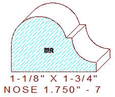 Nosing 1-3/4" - 7 Nosing 1-3/4" - 7