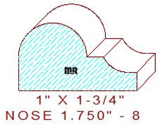 Nosing 1-3/4" - 8 Nosing 1-3/4" - 8