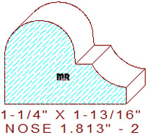 Nosing 1-13/16" - 2 Nosing 1-13/16" - 2