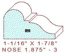 Nosing 1-7/8" - 3 Nosing 1-7/8" - 3