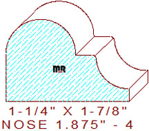 Nosing 1-7/8" - 4 Nosing 1-7/8" - 4