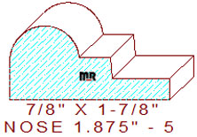 Nosing 1-7/8" - 5 Nosing 1-7/8" - 5