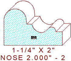 Nosing 2" - 2 Nosing 2" - 2