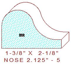 Nosing 2-1/8" - 5 Nosing 2-1/8" - 5