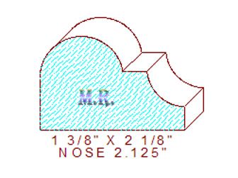 Nosing 2-1/8" Nosing 2-1/8"