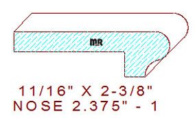 Nosing 2-3/8" - 1 Nosing 2-3/8" - 1