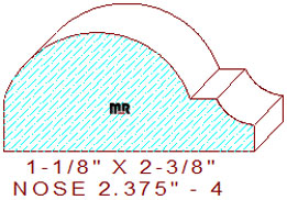 Nosing 2-3/8" - 4 Nosing 2-3/8" - 4
