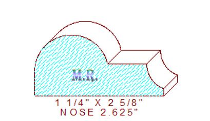 Nosing 2-5/8" Nosing 2-5/8"