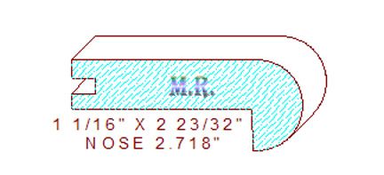 Nosing 2-23/32" Nosing 2-23/32"