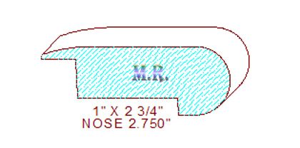 Nose Moulding 2-3/4" Nose Moulding 2-3/4"