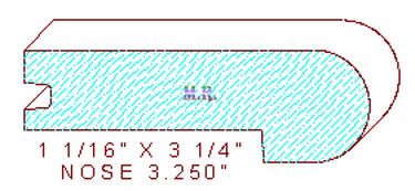 Nosing 3-1/4" Nosing 3-1/4"