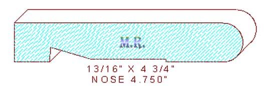 Nosing 4-3/4" Nosing 4-3/4"