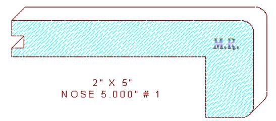 Nosing 5" - 1 Nosing 5" - 1
