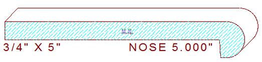 Nosing 5" Nosing 5"