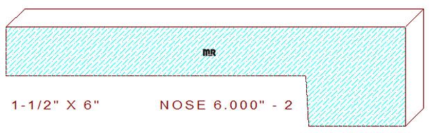 Nosing 6" - 2 Nosing 6" - 2