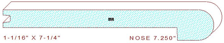 Nosing 7-1/4" Nosing 7-1/4"
