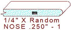 Nosing 1/4" - 1 Nosing 1/4" - 1