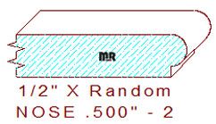 Nosing 1/2" - 2 Nosing 1/2" - 2