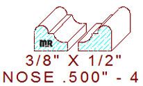 Nosing 1/2" - 4 Nosing 1/2" - 4