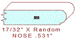 Nosing 17/32" Nosing 17/32"