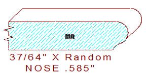 Nosing 37/64" Nosing 37/64"