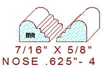 Nosing 5/8" - 4 Nosing 5/8" - 4