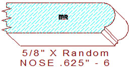Nosing 5/8" - 6 Nosing 5/8" - 6