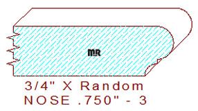 Nosing 3/4" - 3 Nosing 3/4" - 3