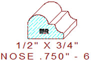 Nosing 3/4" - 6 Nosing 3/4" - 6